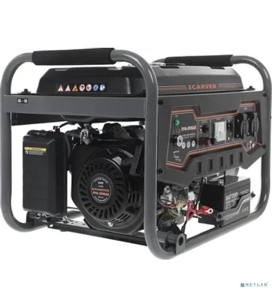 Электрогенератор бензиновый Carver PPG-3900АE, 3.2 кВт, 65дБ, 46 кг