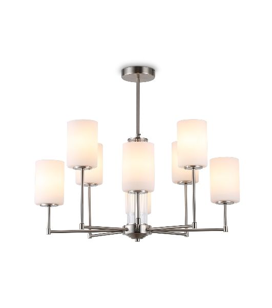Люстра Ambrella light LH56213/8 SN/FR никель/белый матовый E27/8 max 60W D700*600