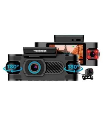 Видеорегистратор TrendVision Proof 360, 2560x1440, 3", с камерой заднего вида, GPS/ГЛОНАСС, Wi-Fi, G-сенсор