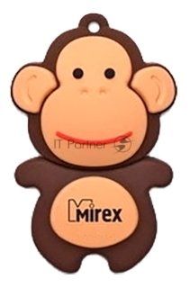 Флеш накопитель 8GB Mirex Monkey, USB 2.0, Коричневый