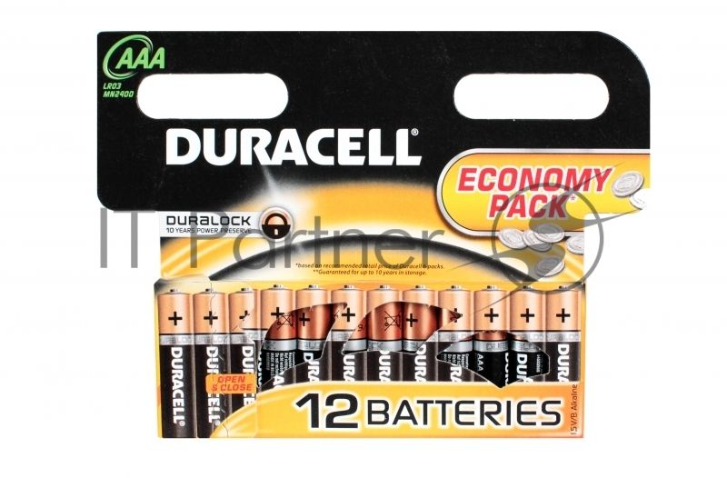 Батарейка Duracell LR03-12BL BASIC AAA (12 шт. в уп-ке)