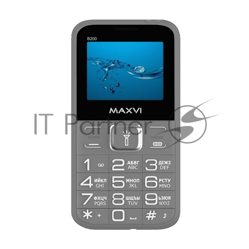 Мобильный телефон Maxvi B200 серый