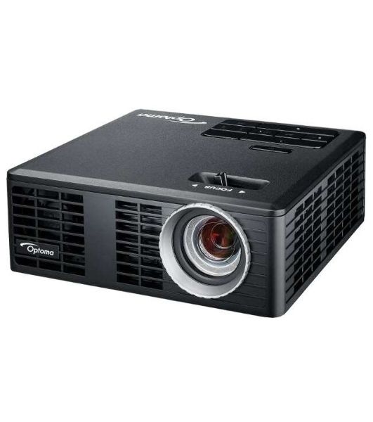 Проектор Optoma ML750e (DLP, LED, WXGA 1280x800, 700Lm, 15000:1, HDMI, USB, MHL, MicroSD, 1x1W speaker, 3D Ready, led 20000hrs, черный, 0.38kg)