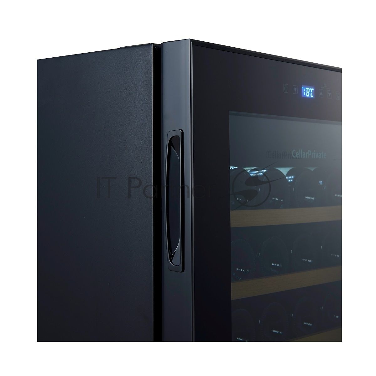 Винный шкаф Cellar Private CP023 черный, 60 л, 1 отсек, 23 бут.