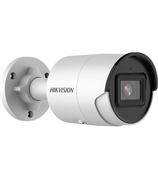 Камера видеонаблюдения цилиндрическая Hikvision DS-2CD2083G2-IU(2.8mm) 8Мп уличнаяс EXIR-подсветкой до 40м и технологией AcuSense1/2.8" Progressive Scan CMOS; объектив 6мм; угол обзора 54°; механический ИК-фильтр; 0.005лк@F1.6; сжатие