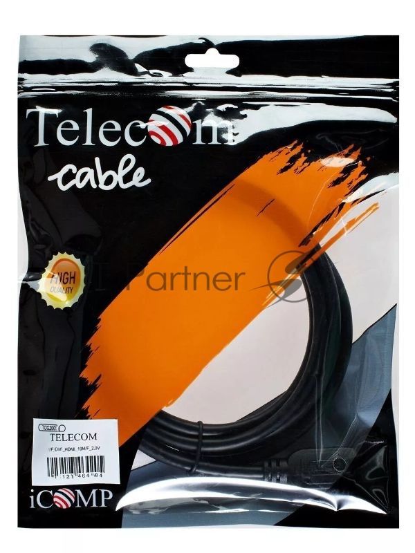 Кабель Telecom HDMI-19M --- HDMI-19M ver 2.0+3D/Ethernet,2 фильтра 2m TCG200F-2M