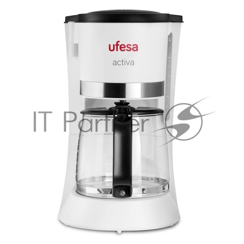 Кофеварка капельная Ufesa CG7123 ACTIVA белый, исп. кофе - молотый, 1.5 л, 800 Вт.