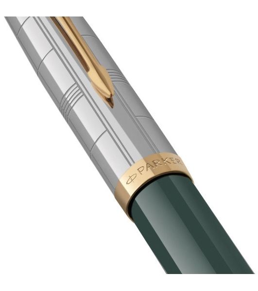 Ручка перьевая Parker 51 Premium (CW2169074) Forest Green GT, F, сталь нержавеющая, подарочная коробка
