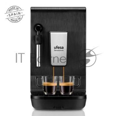 Кофемашина автоматическая Ufesa CMAB200.100 черный, исп. кофе - молотый/зерновой, 1.4 л, 1550 Вт, 20 Бар.