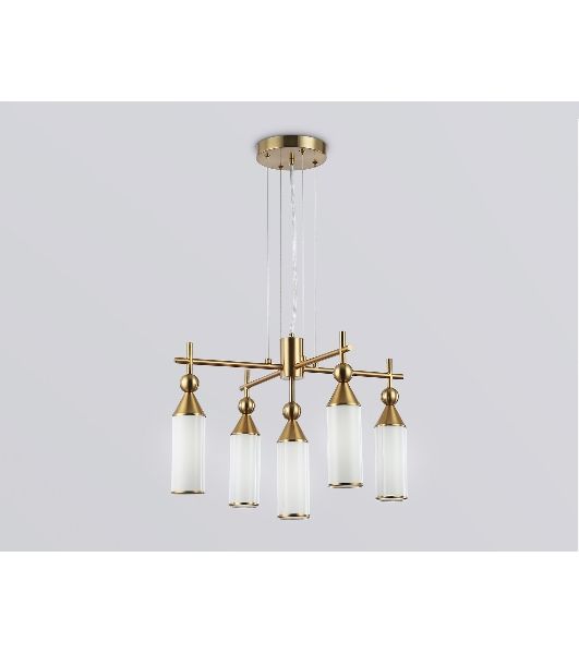 Люстра Ambrella light LH55276/5 BS/FR латунь/белый матовый E14*5 max 40W D520*1390