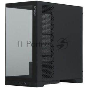 Компьютерный корпус XPG INVADER X BLACK (INVADERXMT-BKCWW) Mid-Tower Gaming ATX PC Case with Panoramic View, Tempered Glass Panels, and RGb Lighting Black