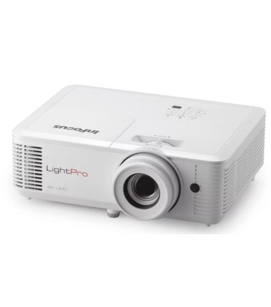 Проектор InFocus IN0061SL DLP, 4000 lm, 4K UHD (3840 x 2160),1000 000:1, 1.211.59:1, 2xHDMI 2.0, VGA in, 3.5mm in/out, S/PDIF, USB-A (питание), RS232, лампа 15 000ч.(ECO mode), 10W, 27дБ, 3,2 кг, БЕЛЫЙ