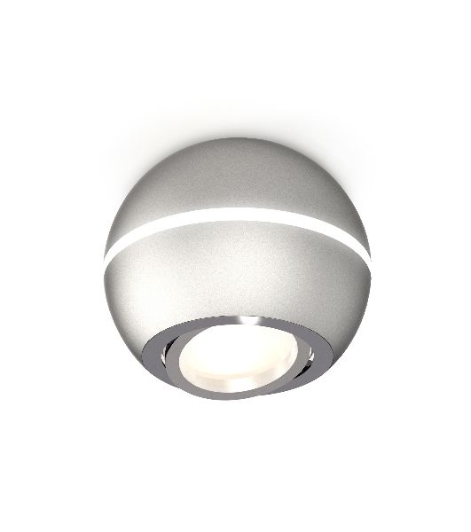 Светильник Ambrella Light XS1103011 SSL/PSL серебро песок/серебро полированное MR16 GU5.3 LED 3W 4200K (C1103, N7003)