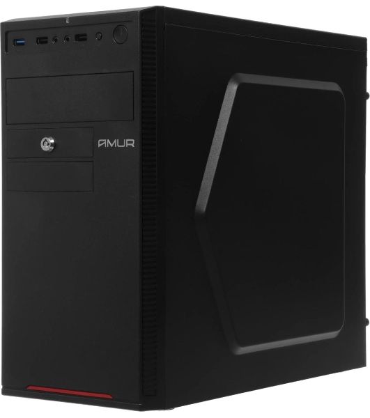 Компьютер Amur Нарвал B7I21 MT i3 12100 (3.3) 16Gb SSD 256Gb UHDG 730 FreeDOS GbitEth 400W мышь клавиатура черный (RUS) (2147002)