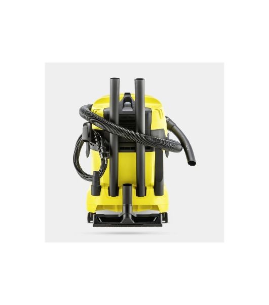 Строительный пылесос Karcher WD 4 P V-20/5/22 желтый, 1000 Вт, уборка сухая/сбор воды/выдув, пылесборник мешок/контейнер, 20 л