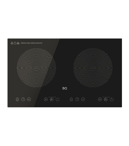 Плита настольная индукционная BQ HP105W чёрный, 3.5 кВт, индукция, конфорки - 2, стеклокерамика, сенсор