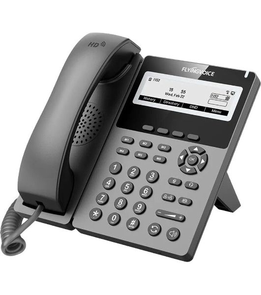 Телефон IP Flyingvoice P22G серый (упак.:1шт)