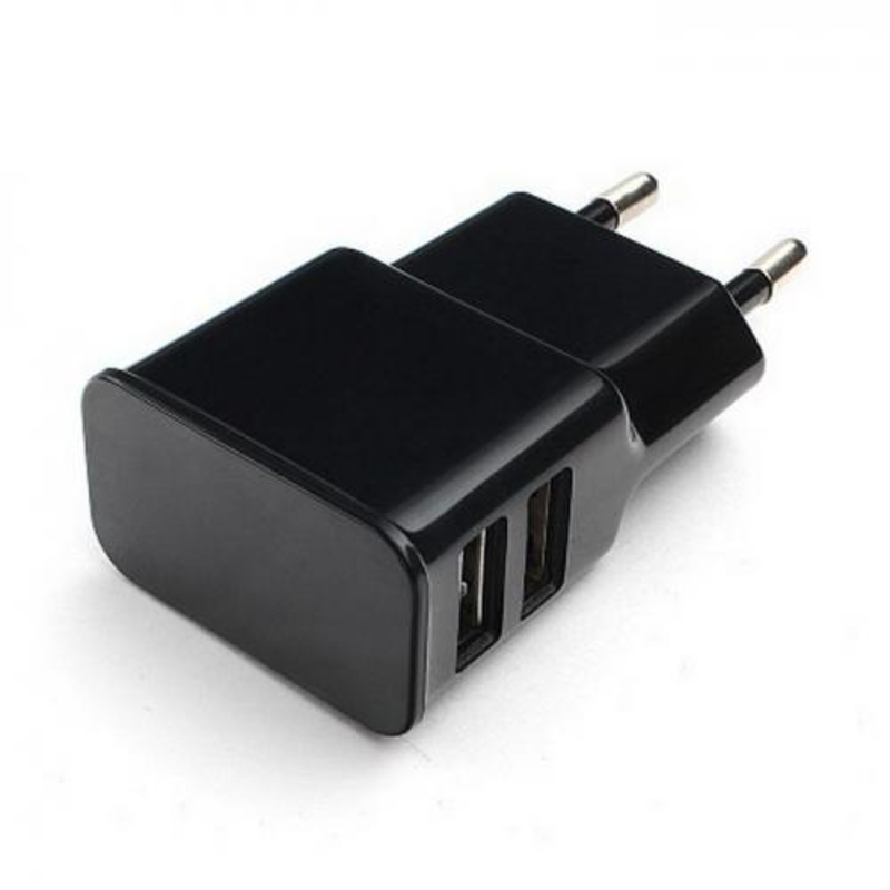 Сетевое зарядное устройство Cablexpert MP3A-PC-12 100/220V - 5V USB 2 порта, 2.1A, черный