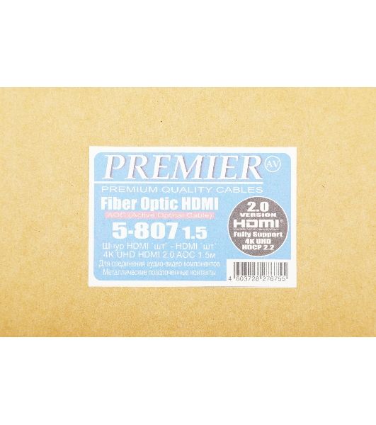 Кабель соединительный аудио-видео Premier 5-807 HDMI (m)/HDMI (m) 1.5м. черный (5-807 1.5)