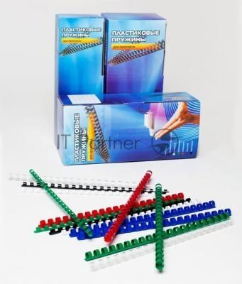 Пружины для переплета пластиковые Office Kit d=14мм 91-110лист A4 белый (100шт) BP2041 Пружины для переплета пластиковые Office Kit d=14мм 91-110лист A4 белый (100шт) BP2041