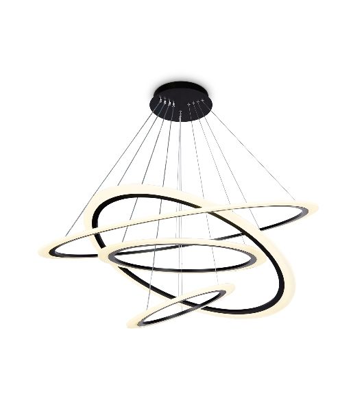 Светильник Ambrella light FA4365/4 BK черный 235W 3000K/4200K/6400K D1000*870 (ПДУ РАДИО 2.4G)