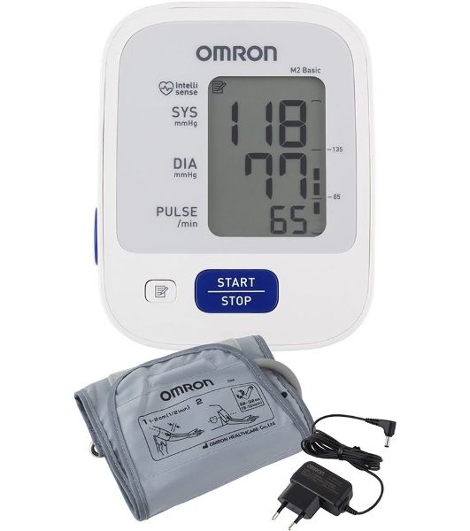 Тонометр OMRON M2 Basic (HEM-7121-ARU) с адаптером
