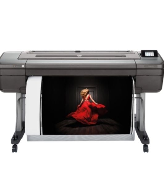Плоттер HP DesignJet Z9+ PS Printer (44",9 colors, pigment ink, 2400x1200dpi,128 Gb(virtual),500 Gb HDD, GigEth/host USB type-A,stand,single sheet and roll feed,autocutter, PS, 1y warr)