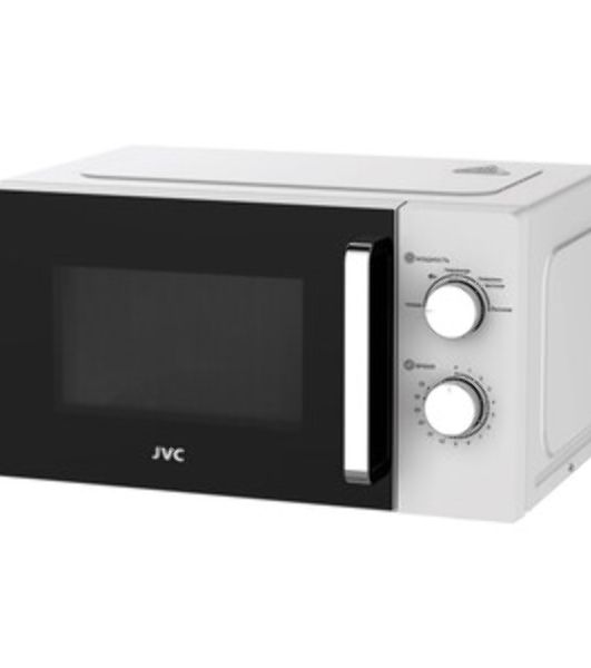 Микроволновая печь JVC JK-MW134M белый, 20 л, 700 Вт, переключатели - поворотный механизм
