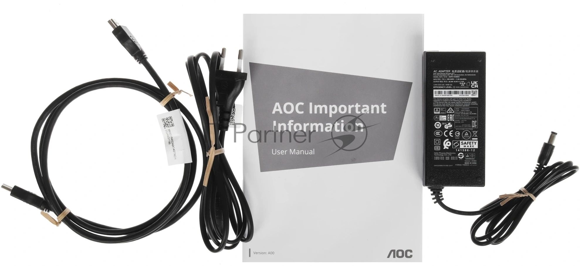 Монитор 27" AOC 27B36X IPS 1920x1080, 144 Гц, 4 мс, 16:9, 250 кд/м², HDMI, DisplayPort, Flicker Free, Low Blue Light, черный