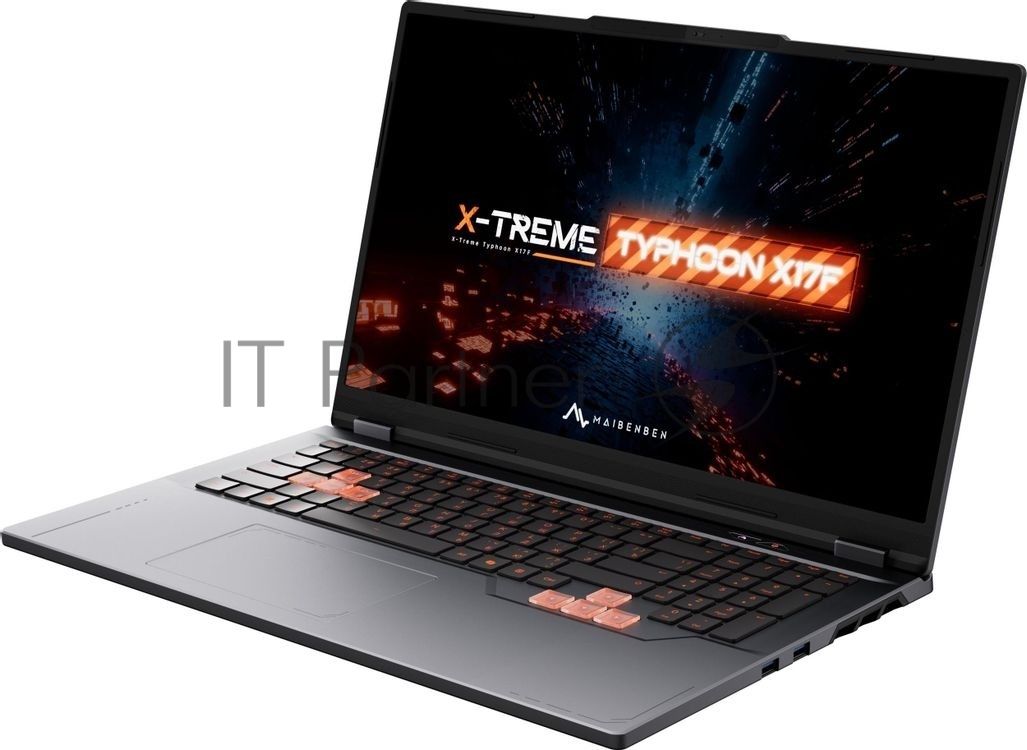 Ноутбук Maibenben X17F-R77435/17.3"/IPS/AMD Ryzen 7 7445HS/16Gb/1Tb SSD/NVIDIA GeForce RTX 3050 4Gb/Linux/серый/2.6kg