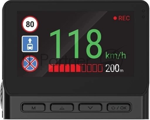 Видеорегистратор Navitel RS984 GPS, 3840x2160, 3", с камерой заднего вида, GPS, Wi-Fi, G-сенсор, датчик движения, GPS-информатор