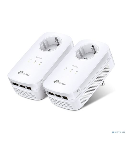 Комплект гигабитных Powerline-адаптеров со встроенной розеткой TP-Link TL-PA8030P KIT AV1300