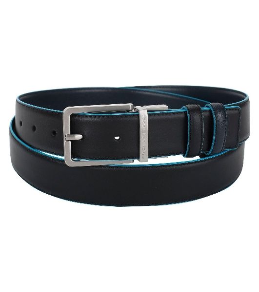 Ремень мужской Piquadro Blue Square CU2619B2/NBLU2, черный/темно-синий, натур.кожа
