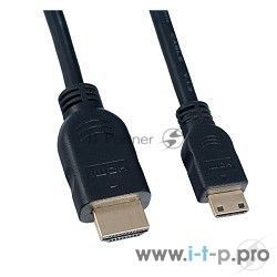 Кабель PERFEO HDMI A вилка - HDMI C (mini HDMI) вилка, ver.1.4, длина 2 м