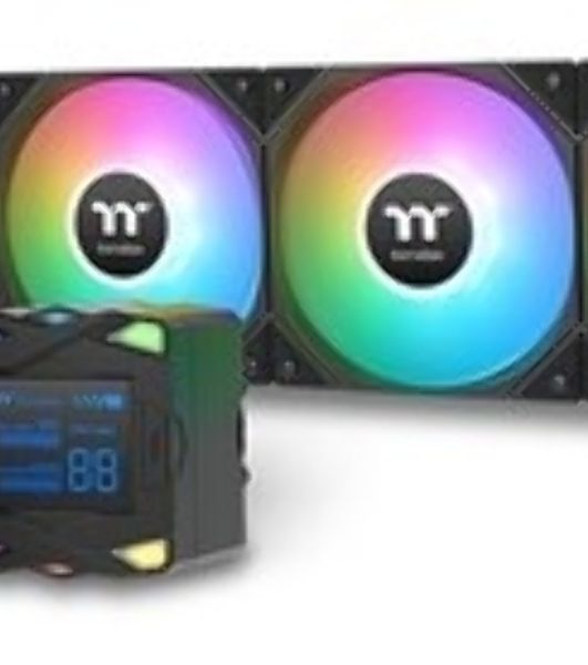 Система жидкостного охлаждения Thermaltake LA360-S ARGB Soc-AM5/AM4/1200/1700/1851 черный 4-pin 38.35dB Al+Cu LCD 360W Ret (CL-W462-PL12SW-A)