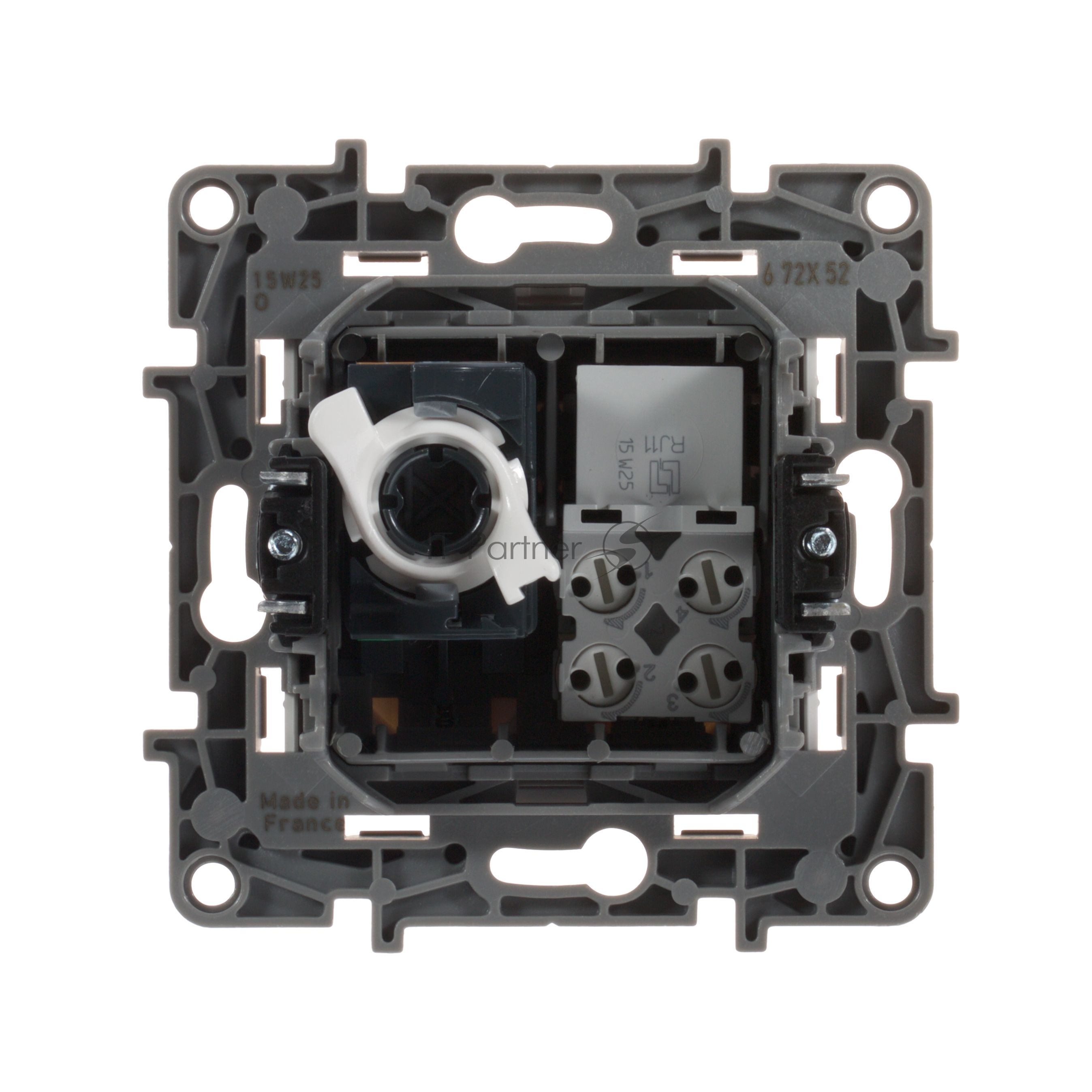 Розетка компьютерная ETIKA RJ11+RJ45 кат. 5 UTP, белый ETIKA Розетка RJ11+RJ45 кат. 5 UTP, белый
