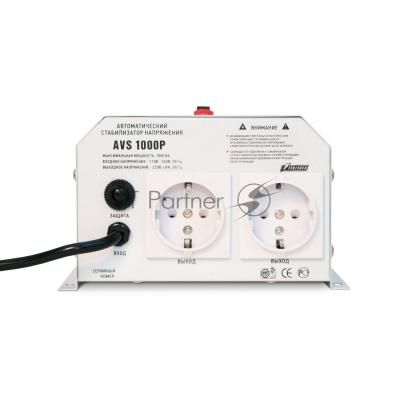 Стабилизатор напряжения Powerman AVS 1000P White (1000ВА,8А,КПД 98%, циф. индикация вх./вых. напряж.)