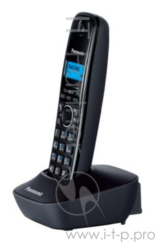 Телефон беспроводной (DECT) Panasonic KX-TG1611RUH (серый) АОН, Caller ID,12 мелодий звонка,подсветка дисплея,поиск трубки