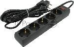 Сетевой фильтр ExeGate EX221188RUS SP-5-5B (5 розеток, 5 м, евровилка, черный)