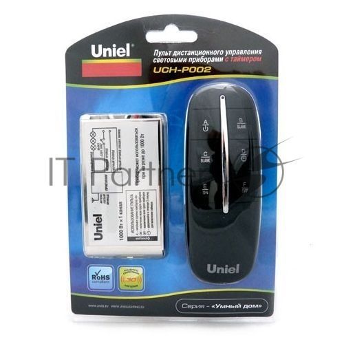 Пульт управления световыми приборами UNIEL UCH-P002-G1-1000W-30M встраиваемый, до 1000 Вт, таймер