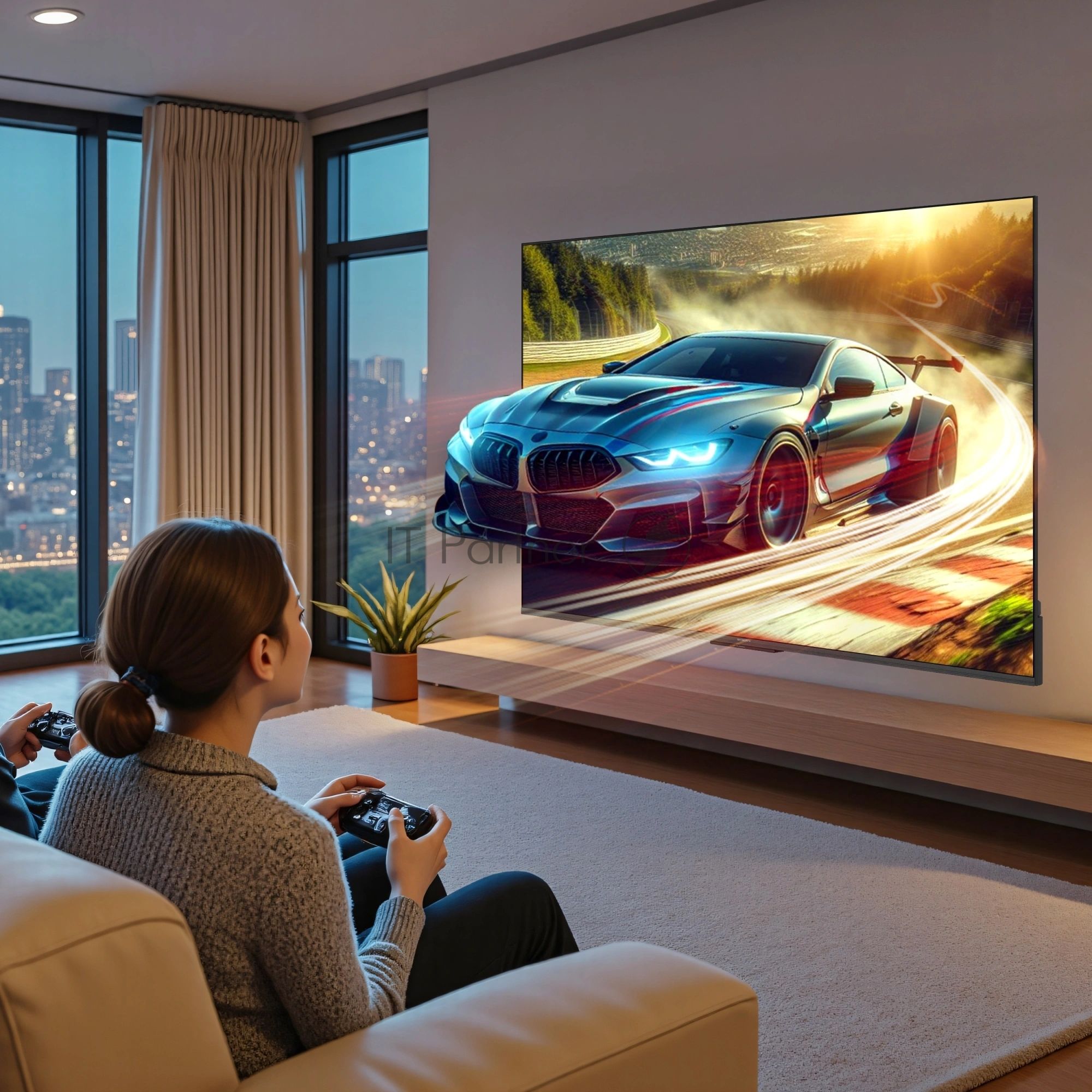 Телевизор Skyworth 43" 43Q66H QLED UHD черный 60Hz Smart TV 2GB/16GB