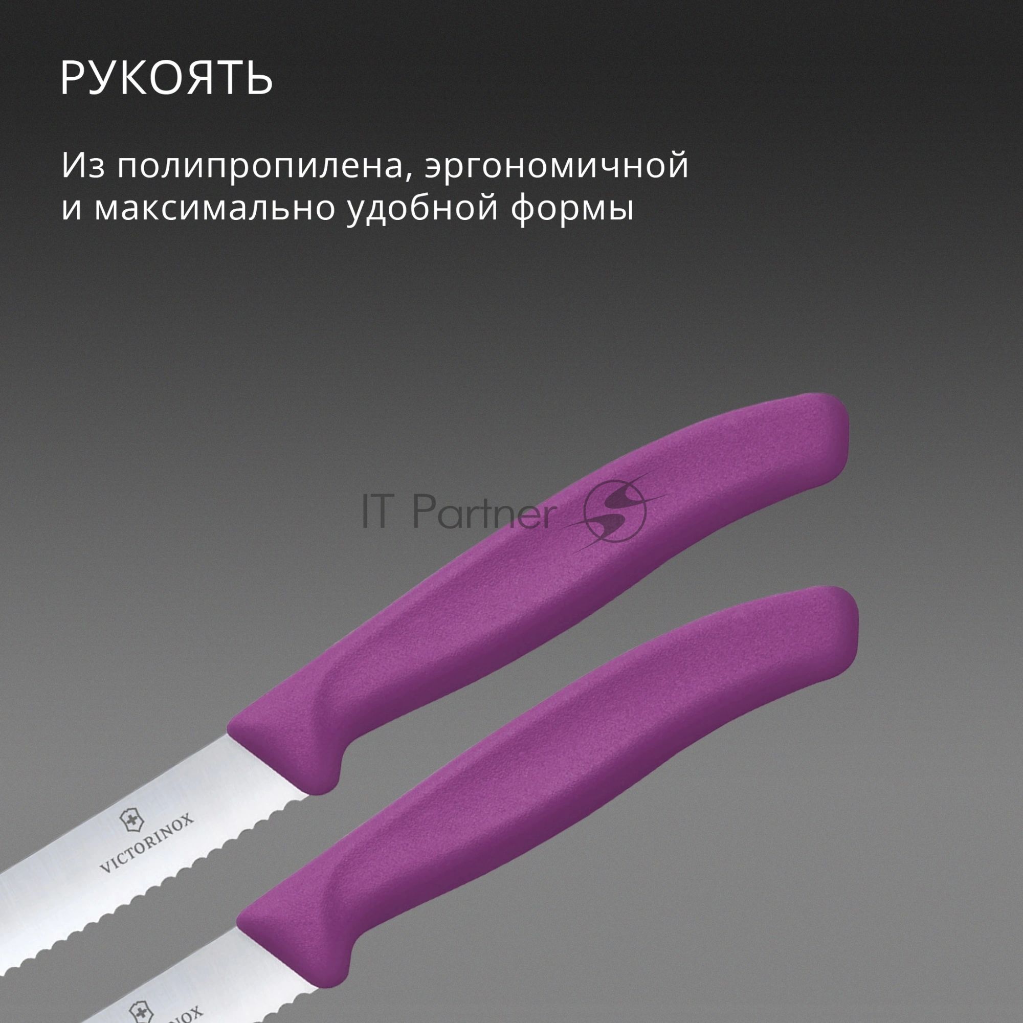 Набор ножей Victorinox Swiss Classic 6.7835.2C1 компл.: 2предм. фиолетовый европодвес
