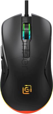 Мышь проводная Oklick 750G черный, 7200 dpi, USB, кнопки - 5