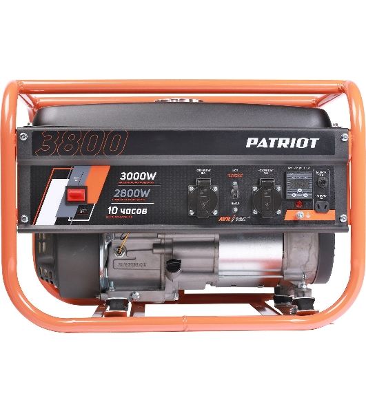 Электрогенератор бензиновый Patriot GRS 3800, 3 кВт, 62 дБ, 40 кг