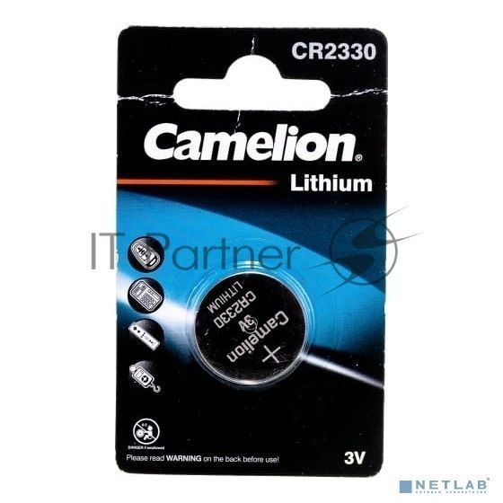 Элемент питания литиевый CR CR2330 BL-1 (блист.1шт) Camelion 3074