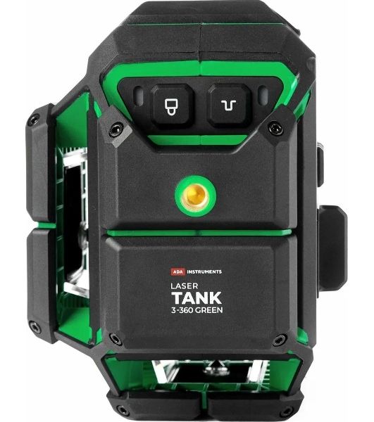 Уровень лазер. Ada LaserTANK 3-360 2кл.лаз. 515нм цв.луч. зеленый 3луч. (А00633)