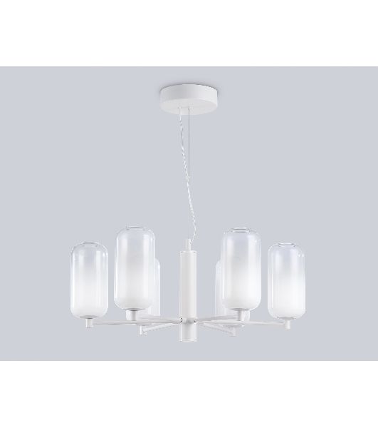 Подвесной светодиодный светильник Ambrella light LH11107/6 WH/FR белый/белый матовый 24W 3000K D630*280