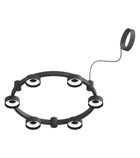 Корпус светильника C9232/6 SBK черный песок D550*70.5mm GX53/6