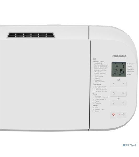 Хлебопечка Panasonic SD-B2510WTS белый, 550 Вт, 1.1 кг, 21 программа