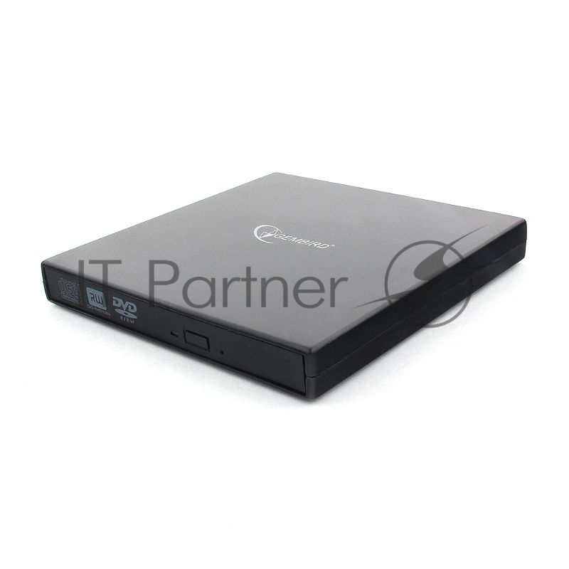 Оптический привод внешний с интерфейсом USB Gembird DVD-USB-02 пластик, черный